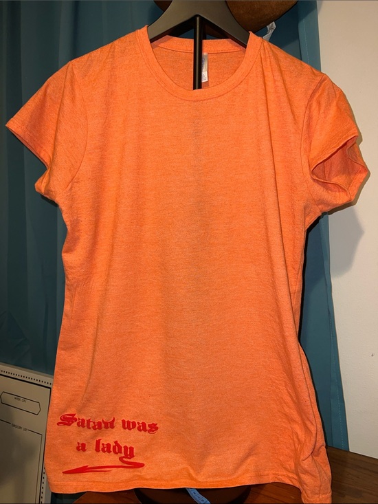 Gildan Tops - SATAN WAS A LADY fitted tee